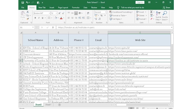 build scrap email list scrap google maps or product data