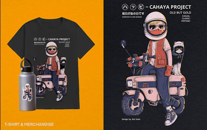 create illustration digital in distressed retro style