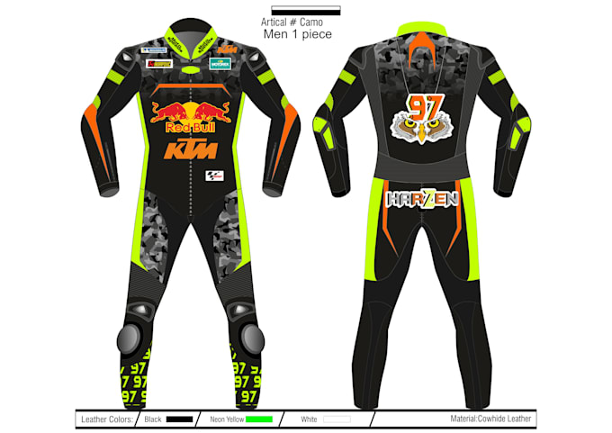 design motogp leather suit
