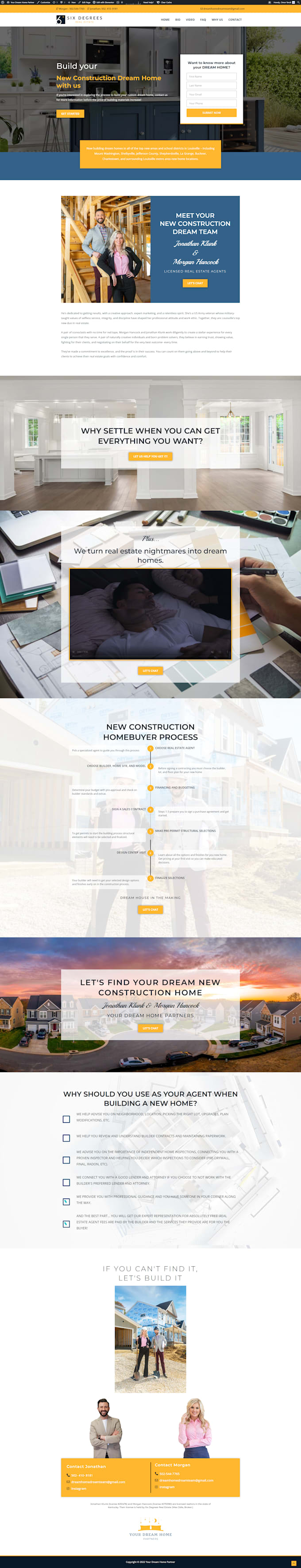 create wordpress website or business website by elementor pro