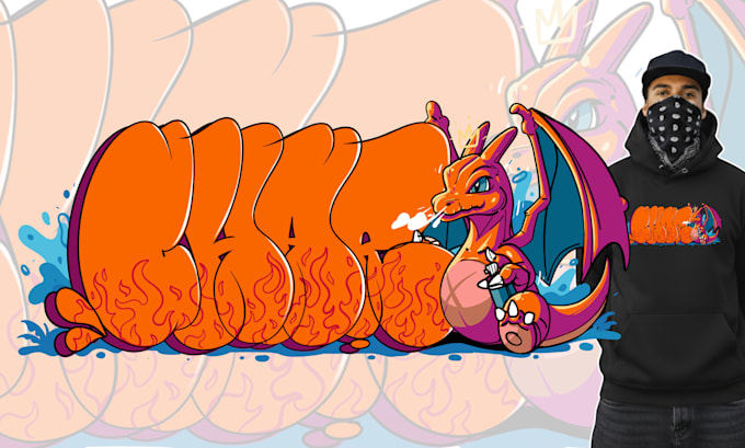 design custom graffiti for logo and merch