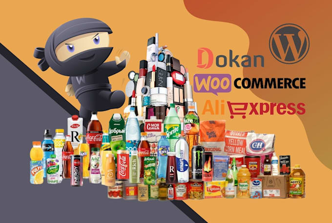 upload products to woocommerce and dropship store