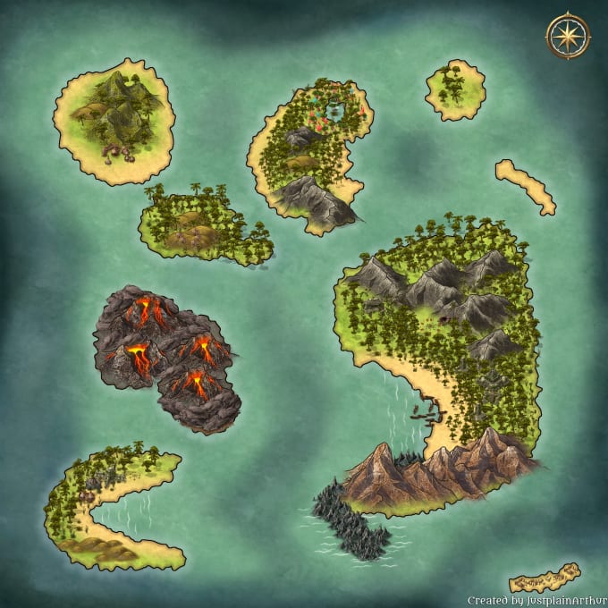 Create Continent Maps For Dnd Campaigns By Justplainarthur Fiverr