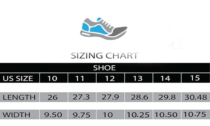 design size chart for your brand
