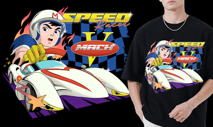 draw sick and artsy anime t shirt