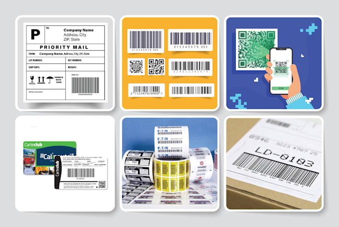 create any qr code, fnsku, barcode, amazon label sticker in 1 hour