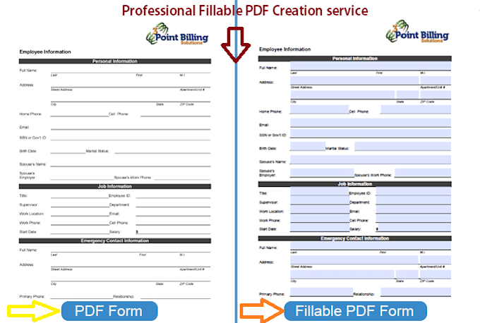 Create fillable pdf form, fillable pdf form creation by Pdfguru1 | Fiverr