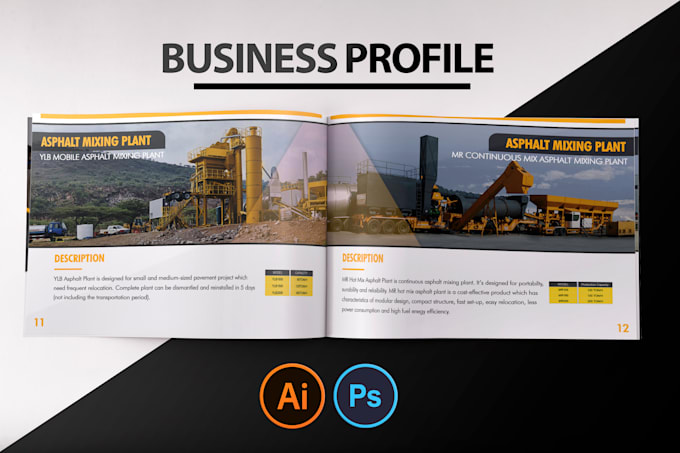 design professional magazine, catalog, and company profile