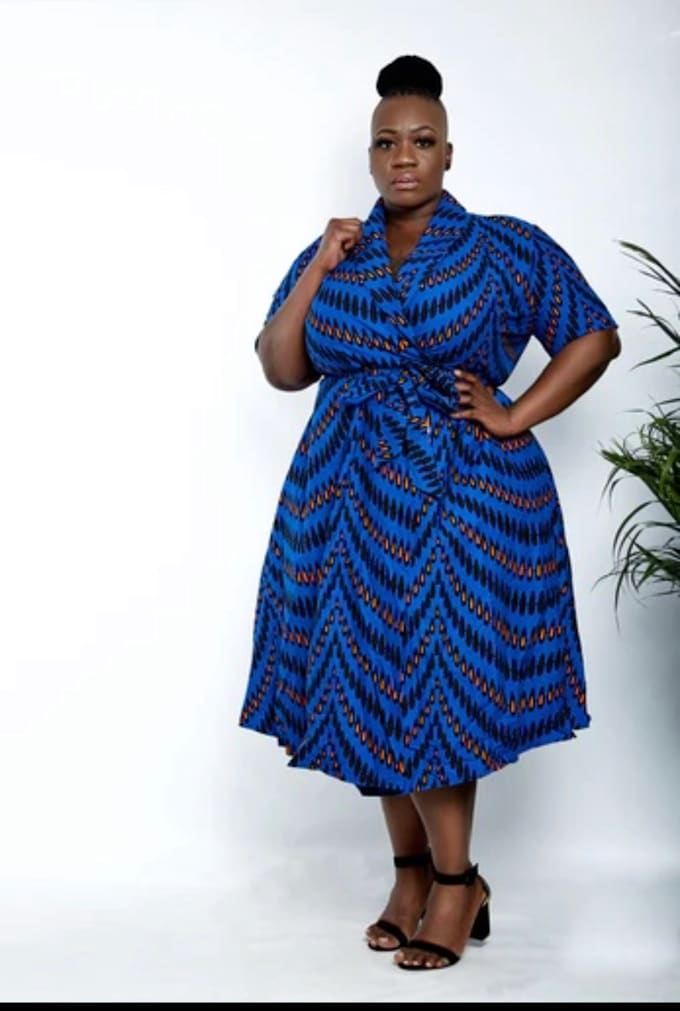 design african made plus size outfit for ladies