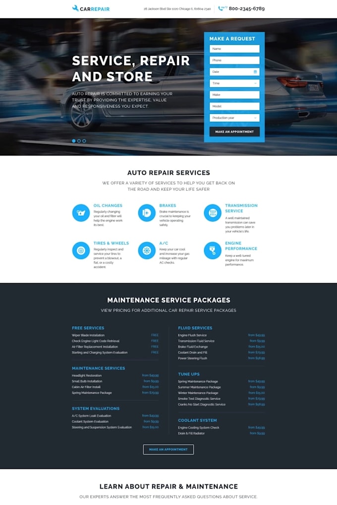 Design html,css,bootstrap landing page by Tanbirul_absar | Fiverr