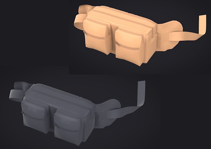 do 3d bag luxury design with tech pack