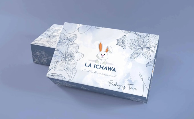 do packaging box design, mailer box, label design with 3d mockup