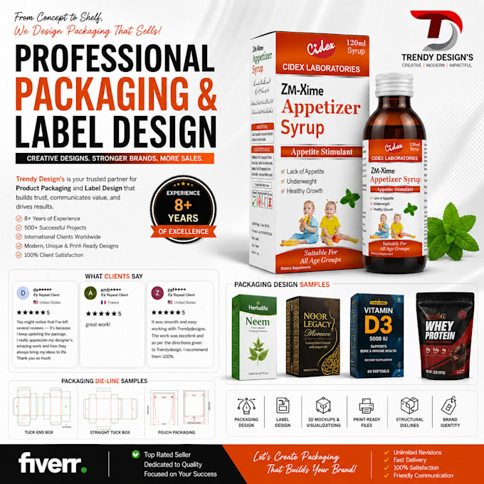 design professional product label and packaging design for box, bottle, jar