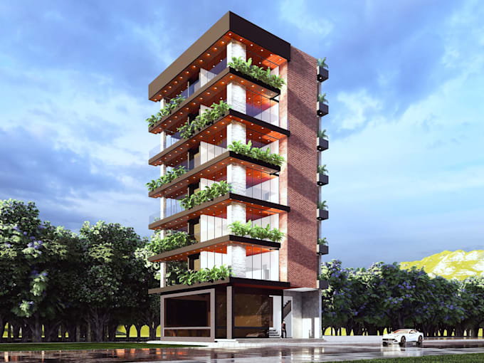 design amazing 3d model exterior render animation