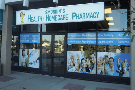 design custom window decals, storefront or signboard design