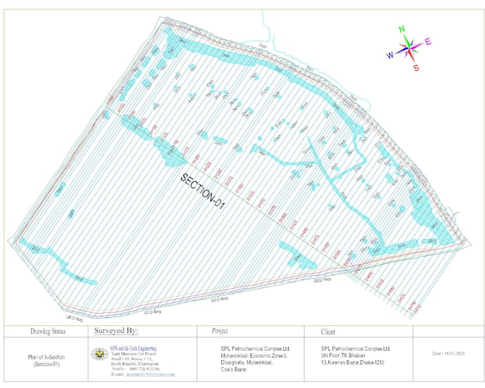 create cross section from your survey data