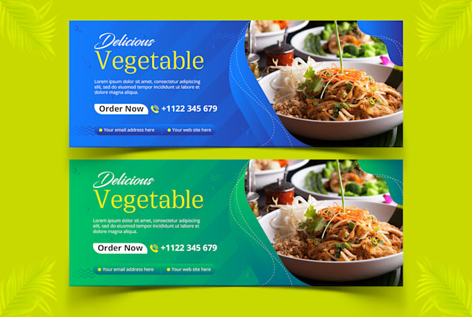 design attractive and unique facebook cover page banner ads