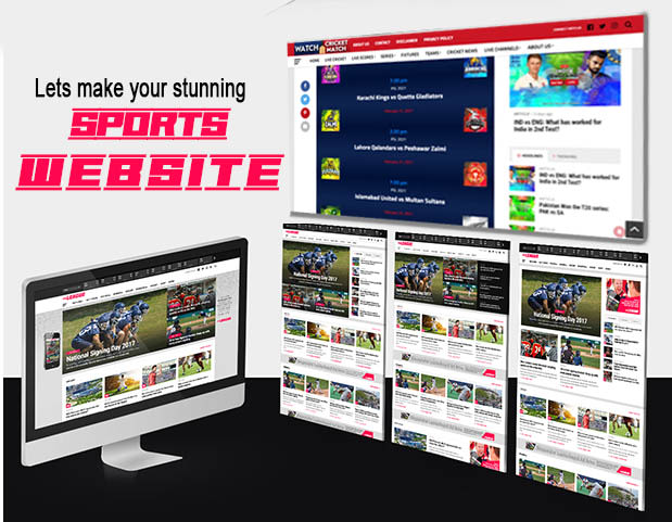 create a responsive and professional sports website