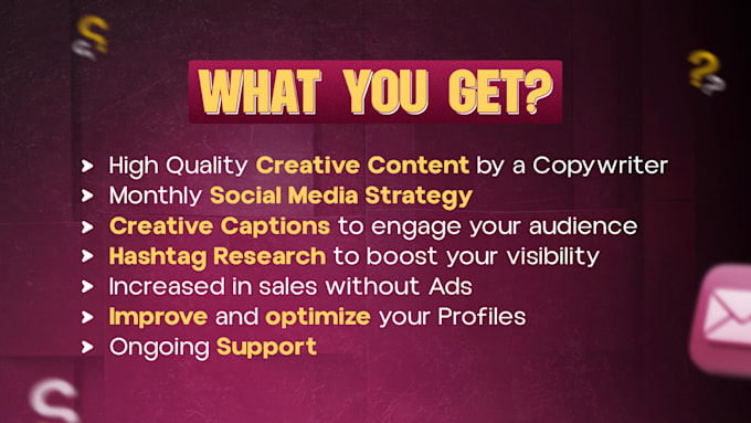 be your social media copywriter