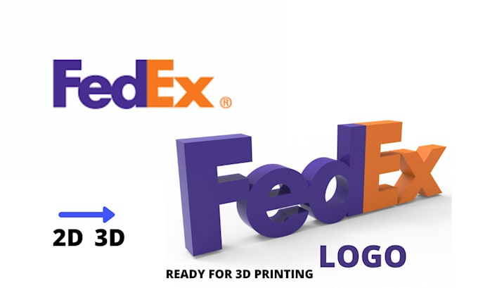 covert logo from 2d to 3d,ready for 3d printing