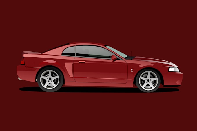 draw vector art cartoon from your car or any vehicle