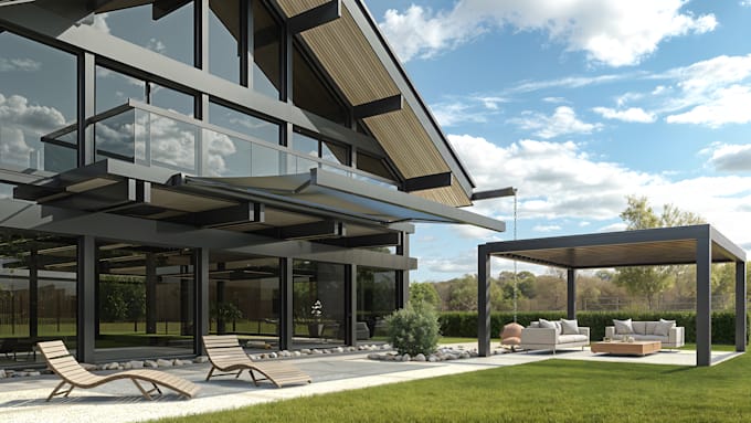 model and render exteriors and interiors with 3ds max ,vray