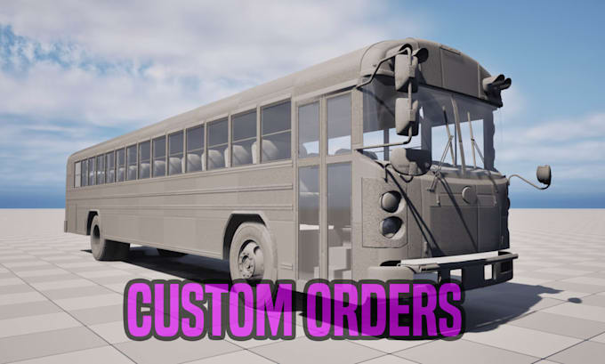 create detailed 3d vehicles for games or simulators