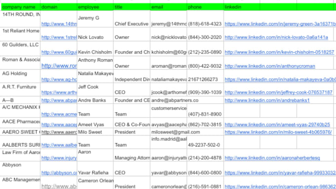 do affordable product, email, leads data and web scraping specialist