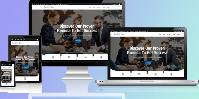 design or redesign and develop responsive wordpress website