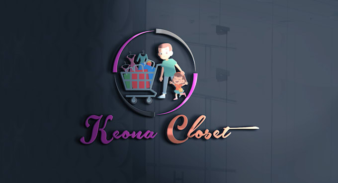 design ecommerce and online shopping  logo