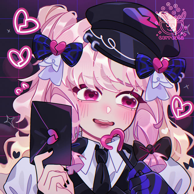 draw you anime headshot for profile picture, avatar, icon