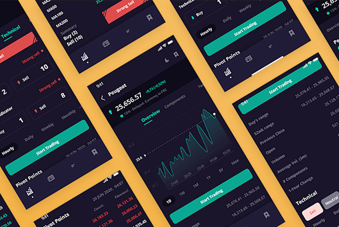 design modern, clean, simple and professional ui mobile app