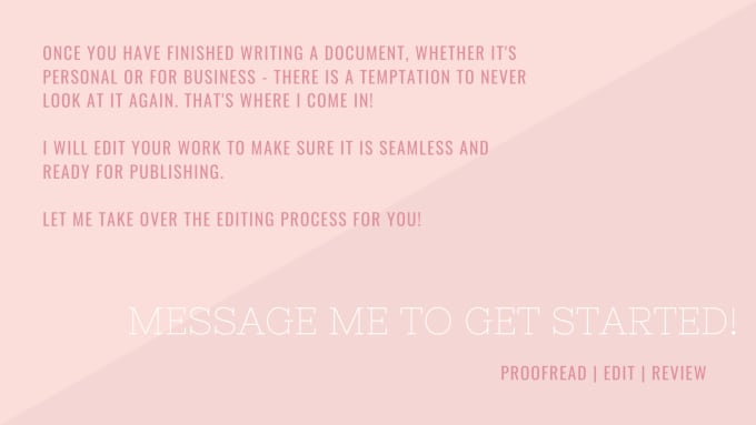 proofread and edit your writing