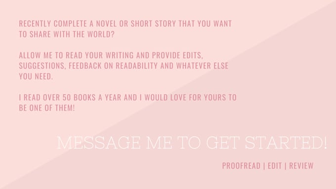 edit your novel or short story