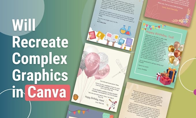 redesign, convert or recreate graphics in canva