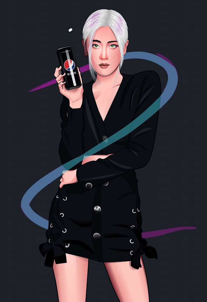 make vector potrait from your photos in 24 hours