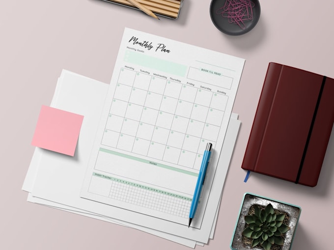 make custom planner, journal, calendar for etsy or personal use
