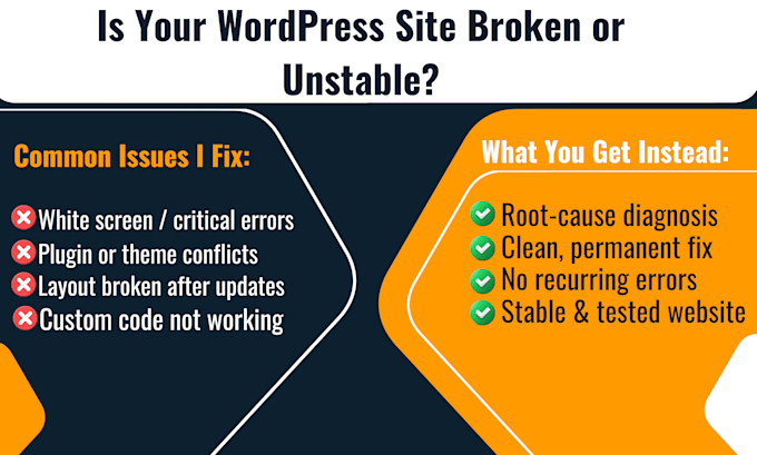 customize or fix your wordpress website with custom code