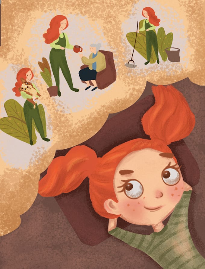 draw and illustrate children book for kdp
