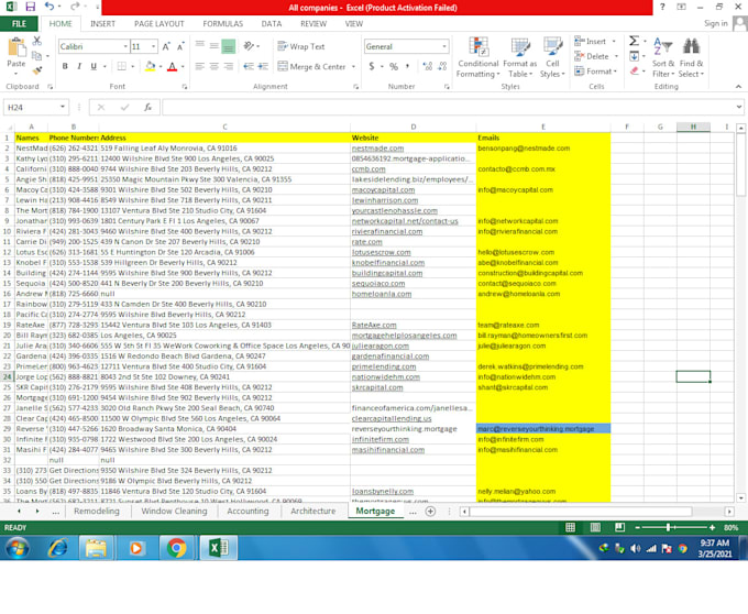 do accurate data entry, copy paste, web scrap, web research, PDF to excel