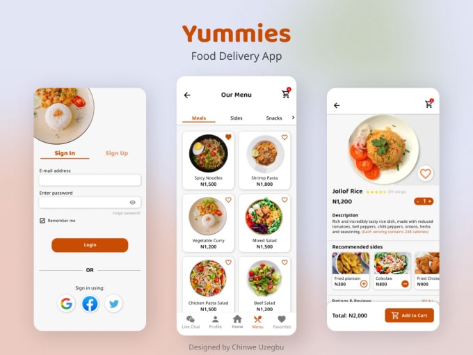 make custom ai restaurant app, food app, delivery app