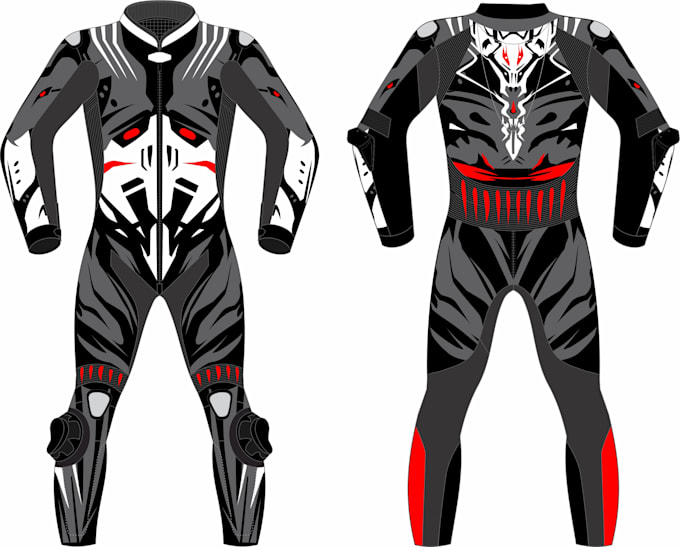 design motorbike leather suit