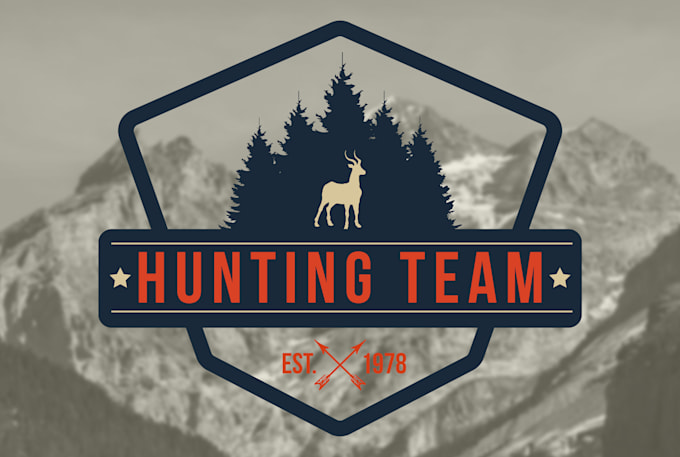 create  retro vintage outdoor badge logo for t shirt