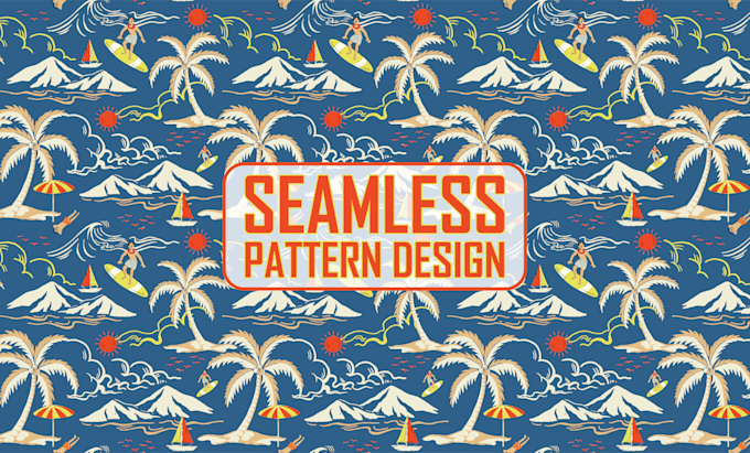 design hand drawn vector repeat patterns for fabric and textile