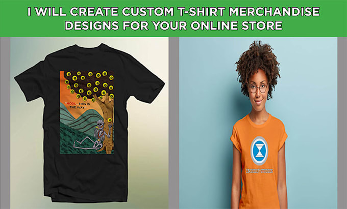 create custom tshirt and merchandise for your online store