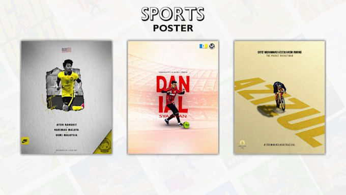 design sports graphics poster