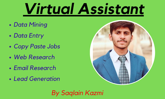 do web research, excel data entry and online search