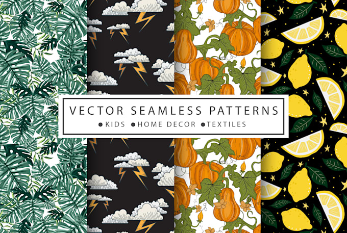create vector seamless textile repeat pattern