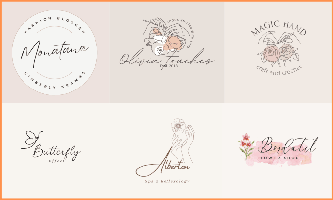 Hand drawn spa logo with botanical watercolor flowers by Saidoox | Fiverr