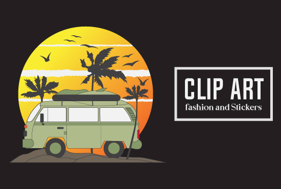 design clip art for textiles, stickers